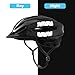 DOPENSPI 96PCS Reflective Sticker Set, Self-Adhesive Reflective Sticker for Helmet Universal Helmets Scooters Strollers Motorcycles Black Safety Reflectors for Improved Visibility Safety Waterproof