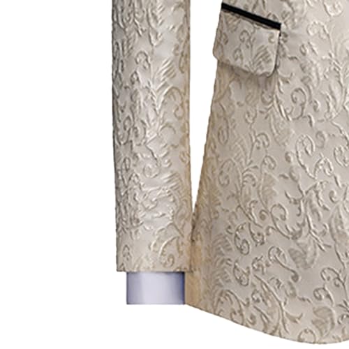 Men's Floral Tuxedo Jacket Jacquard Suit Party Prom Wedding Stylish Tuxedo Suits Men's Floral Suits Slim Fit3