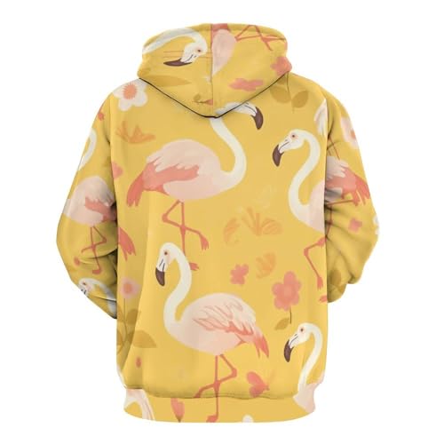 Sweat à capuche flamant rose : restez au chaud avec style - 4