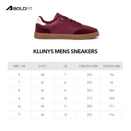 Image of Boldfit Sneakers for Men Casual Stylish Sneakers for Man with Premium PU Leather Upper, Cushioned Insole, Padded Collar, Breathable Lining & TPR Grip Sole Everyday Wear Shoes for Men Klunys Elite