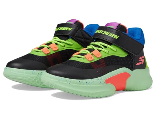 Skechers Skx Court Hype, Zapatillas Niños, Negro Multicolor, 5 Big Kid