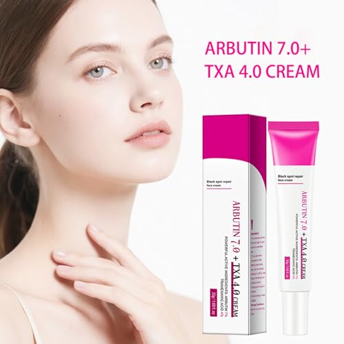 Arbutin 7% + Tranexamic Acid 4% Cream, Skin Brightening Anti Aging Hydrating, Dark Spot Corrector Face Cream for Women, Helps Even Out Skin Tone for A Radiant Look (1)