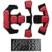 Yzpacc Tactical Helmet Pads, Universal Replacement EX Helmet Internal Memory Foam Pad Protective Mat for ACH MICH FMA EXF Helmet (Red)