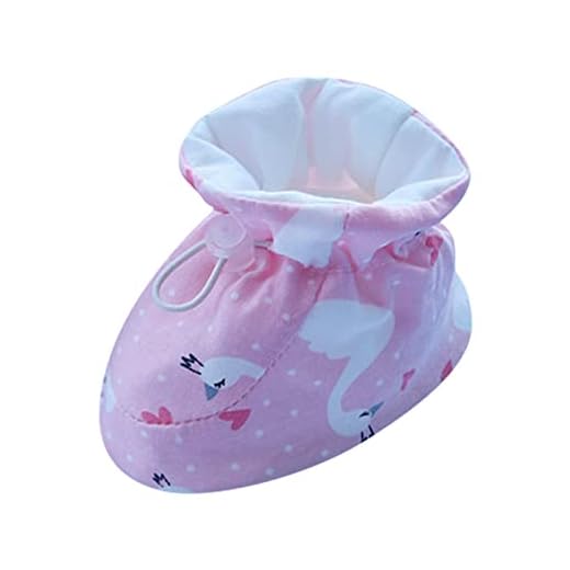 VYLYNL Baby Girl High Boots Baby Toddler Shoes Cotton Shoes Plus Velvet Thick Warm Soft Shoes Cute Imitation Off The Toddler Shoes Girl Dress Boots Size 12 (Pink, 5 Toddler)