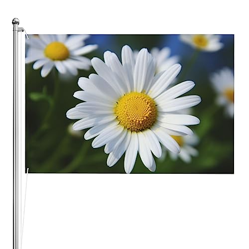 Drapeau de marguerite blanche extérieur déco de jardin et fêtes
