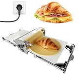 Laminadora De Masa Para Hojaldre Eléctrica 40' de Acero Inoxidable, Diseño Plegable con Grosor Ajustable 0,07'–1,18', para Masa de Croissant, Hojaldre, Láminas de Tarta, Roti, Pita y Panaderías