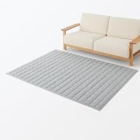 Amazon｜無印良品 ひんやり綿 キルティングラグ 140×195cm・アイボリー