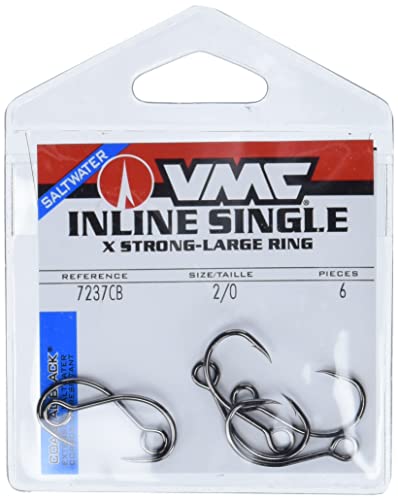 VMC Coastal Black 0 hameçon inline single pour montage de leurre