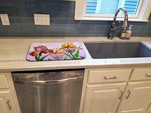 Caroline's Treasures BB7445DDM Purple and Yellow Iris Dish Drying Mat, 14 X 21, Multicolor, 14 X 21" - Image 3