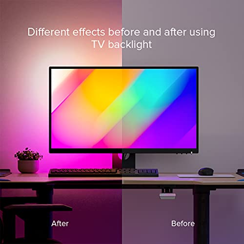 Image of BTF-LIGHTING Immersion PC Monitor LED Backlights WS2812B IC RGB IC for Max 42 inch Synchronize The Colors of The Three Sides Easy to Install Easy to Install DIY Ambient PC Dream Screen Only Windows