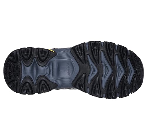 Skechers Burn M.Fit 2.0 Mens Outdoor Trail Sneakers Oxford, Black/Charcoal, 9.5