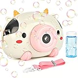 El mejor regalo para Niños: La máquina de burbujas es adecuada para fiestas de cumpleaños, bodas, picnics, fiestas en la piscina, baños, parques infantiles u otras ocasiones festivas. Es el mejor regalo para niños y niñas.