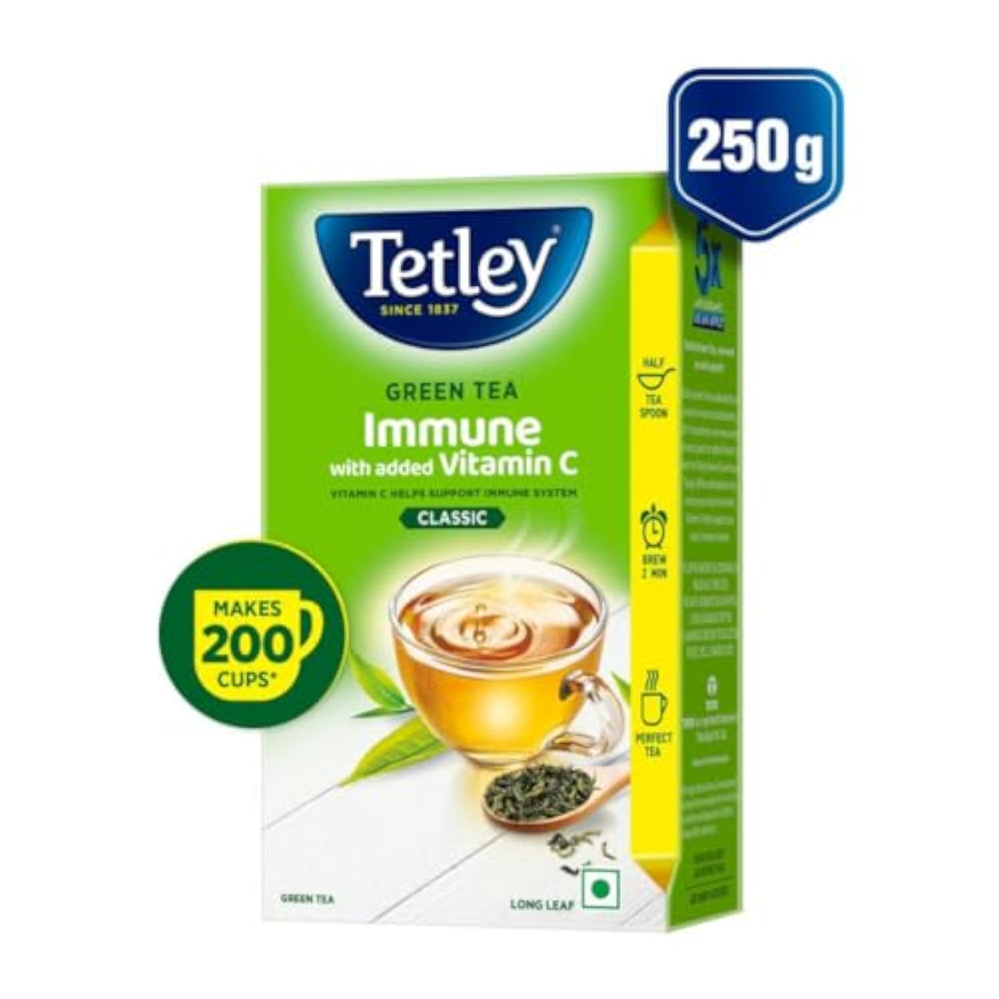 Tetley Green Tea Immune with Vitamin C, 250g
