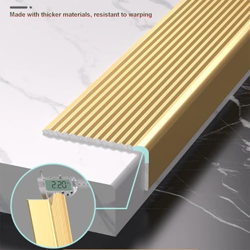 Borde de Escalera de Aluminio para proteger peldaños en accesos de casas y oficinas 7