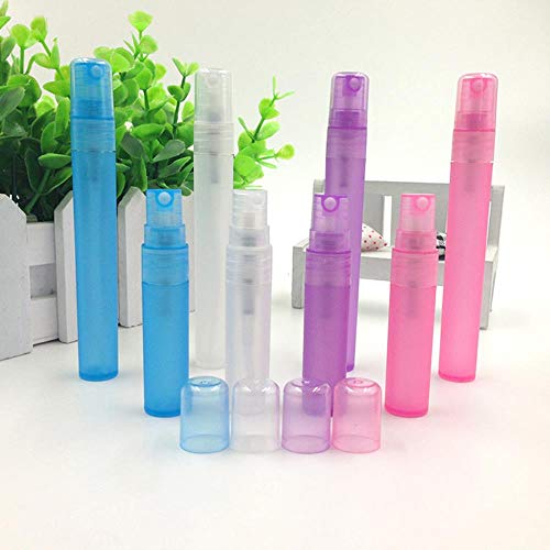 QPM 5ml 10ml Portable Refillable Perfume Atomizer Spray Bottles Empty Bottles Cosmetic Containers Bottles travel,color 7 5ml