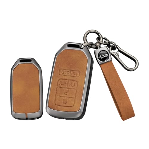 Étui de clé Honda anti-choc en cuir marron pour protéger votre boîtier