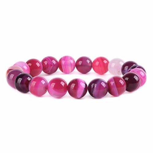 Justinstones Gemstone Crystals Chakra Beads Bracelet Crystal Healing 10mm Round Stretchable Bracelet for Her Gift