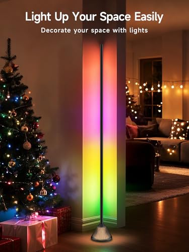 Corner Floor Lamp, Smart RGB LED Corner Lamp with App & Remote Control, Music Sync, Scene Modes, Modern Ambient Lighting Floor Lamp for Living Room, Bedroom, Gaming Room Decor - Image 7