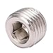 1/4 Inch NPT Hex Pipe Plugs | 25Pcs Iron Pneumatic Connectors for High Pressure/Industrial Equipment/Hydraulic Systems | Sturdy Fastener Hardware