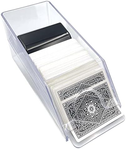 SEETOOOGAMES 4 Deck Clear Blackjack Dealing Shoe
