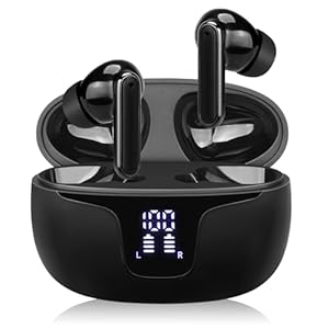 Fyzuf Translation Earbuds, Language Translator Earbuds Real Time, Two Way Language Translaton in 150 Languages, HD Clear Calls, Instant Translation Device with App Fit for Travel Business Learning