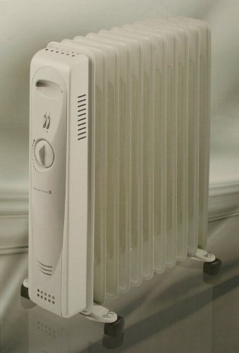 Olio di Radiator Radiatore ad Olio 2500 Watt, 11 costole, Termostato regolabile, 3 Livelli di Potenza