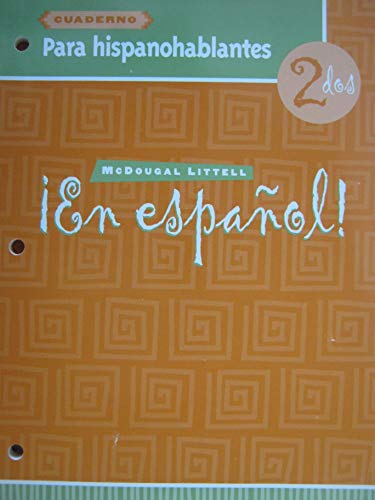 En Espanol! 2: Para hispanohablantes Cuaderno (Spanish Edition)