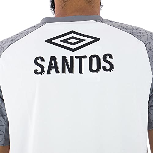 CAMISA UMBRO SANTOS AQUECIMENTO U31S469-282 G BRANCO/CINZA