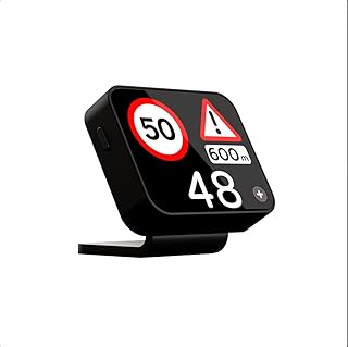 Saphe T Detector de flash para coche con pantalla táctil, Apple CarPlay y Android Auto, avisa de trampas de velocidad y peligros, fácil montaje mediante soporte magnético – Requiere suscripción