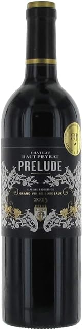 Red Fox Wines Chateau Haut Peyrat Bordeaux Superior Prelude Red Wine - Soft Tannins French Red Wine With Black Fruit Notes - Merlot, Cabernet Franc & Cabernet Sauvignon - 75cl Single Bottle, 14% ABV