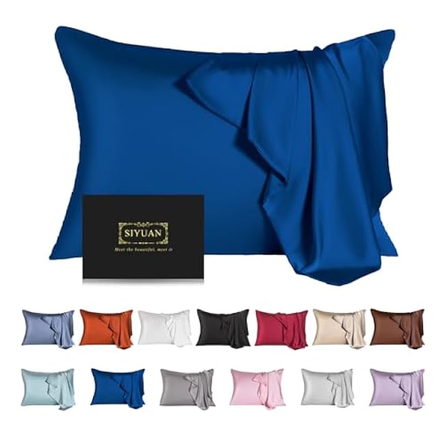 Mulberry Silk Pillowcase for Hair and Skin,Toddler Size Kids Silk Pillow Case with Hidden Zipper,Allergen Proof Dual Sides Soft Breathable Smooth Silk Pillow Cover(Toddler,White)