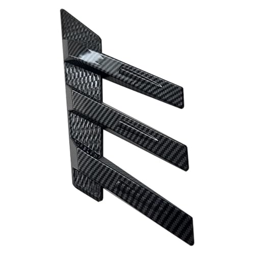 Molduras decorativas de fibra de carbono para ventanilla de coche, 1 par 6
