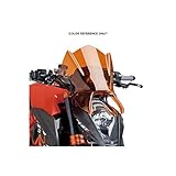 Farbe: Orange Puig 7011T Windschutzscheibe Cockpitverkleidung für Kawasaki Z1000 2014, Orange, Medium