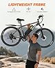 zonveer Electric Bike for Adults, 26" Peak 1000W Powerful Motor Ebike with 360Wh Removable Battery, 20MPH 40 Miles Commuting Mountain Electric Bicycle, Front Fork Suspension, 28 -Speed, UL2849 #4