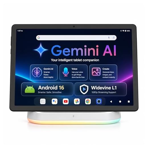 Jeazans 2026 Upgraded Android 16 Tablet with 64GB+1TB Expand, 10.1 inch Tablet with 8-Core, Dock Station, Gemini Ai, WiFi 6, Bluetooth 5.4, 3-Year Protection, Tablet for Students, Kids& Adults