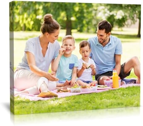 TreeDeal Custom Canvas Prints with Your Photos, Framed 10” x 8” Personalized Pictures Print, Customized Photo to Canvas Wall Art Ideal for Home Decor Gift Wrapping Pets Family Baby Wedding