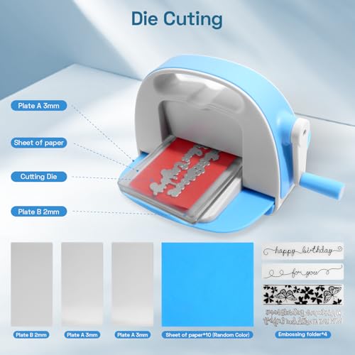 Kokorosa 1134 Mini Die Cutting And Embossing Machine,Manual Cutting Dies Machine,Die Cutting Machine Full Tools-Perfect thumb #5