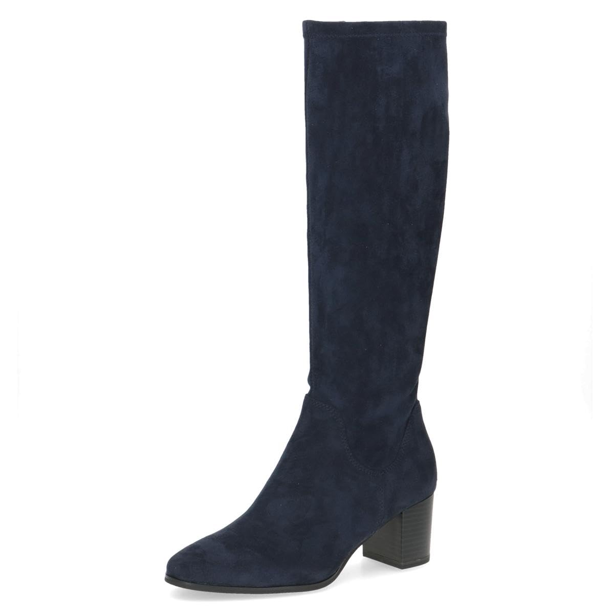 CAPRICE Women's block-heel boots Vegan, Blue (Ocean Stretch), 4 UK