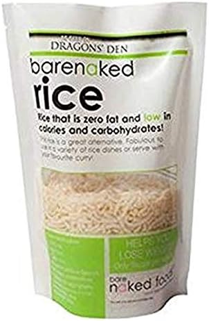 Barenaked Low Fat, Low Carb, Gluten Free Rice 250g (Pack of 10)