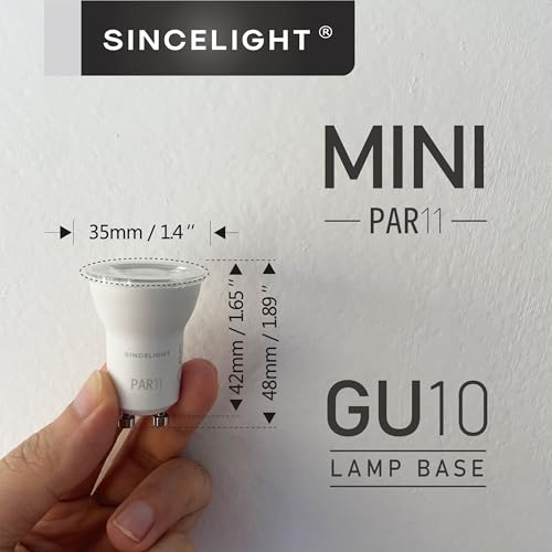 MR11 Mini Dicróica com Base GU10, Lâmpada LED, 3W, 100-240 Volts, 300lm, IRC≈85, 4000K Branco Neutro