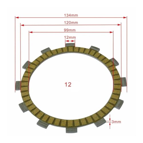 Disques d'embrayage à friction KX 125 embrayage fibreux moto KDX 200 - 2
