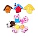 Edealing La historia tres cerditos Finger Puppets Divertido felpa Muñecas Family Story Juegos infantiles para bebés Paquete De 8