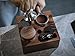 KNODOS Walnut Espresso Tamping Station 54mm for Breville Machines Espresso Accessories Organizer Tamper Distributor Portafilter Holder and Multi Accessory Storage