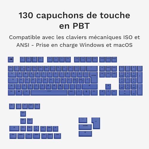 Touches GPBT Basics de clavier custom Mana Blue pour sublimer votre bureau de jeu
