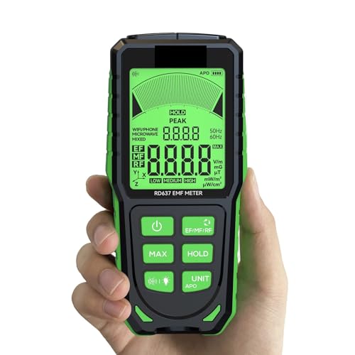 RD637 EMF検出器 プロフェッショナル電磁場放射線測定器 ハンドヘルドポータブル無線周波数テスター
