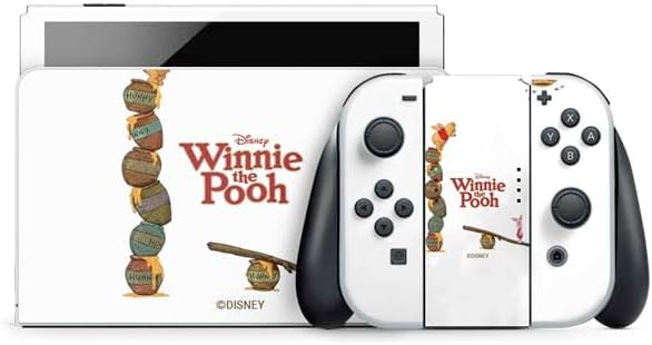 Skinit Decal Gaming Skin Compatible with Nintendo Switch OLED (2021) - Officially Licensed Disney Winnie The Pooh Honey Hive Design