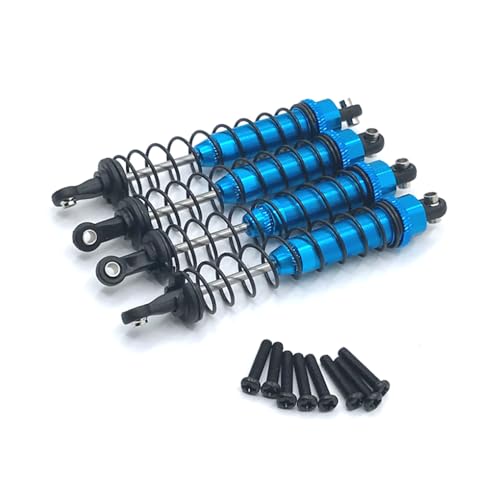 KIXZSAZ 4 piezas 1/12 coches de Control remoto amortiguador actualizado Kit de modificación de reemplazo reemplazo para WLtoys 12402-A A323 12409, Azul