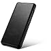 Produktbild Mobiskin Hülle passend für Samsung Galaxy S20 Ultra, SM-G988, Handyhülle mit echtem Leder, Case, Schutzhülle, dünne Handy-Tasche, Slim Cover, Schwarz