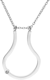 Minimalist 14K Gold Ring Holder Necklace Engagement Ring Keeper, Necklace for Women Birthday Gift