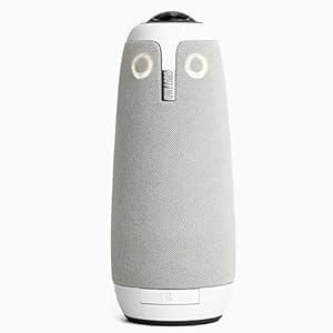 Refurbished Meeting Owl 3-360 grados, cámara inteligente de videoconferencia HD de 1080p, micrófono y altavoz (enfoque automático del altavoz y zoom inteligente y ecualización de ruido) (renovado premium)